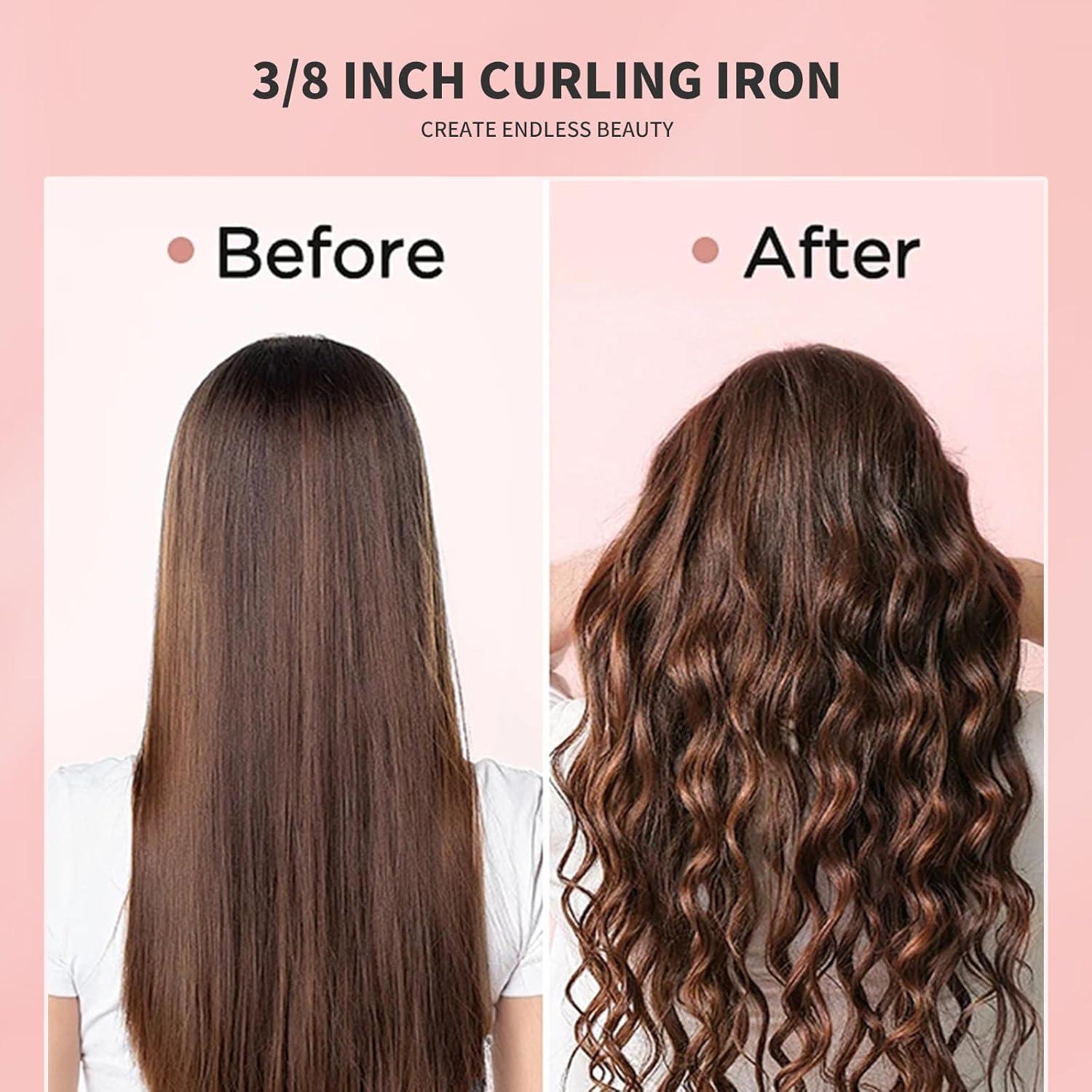 Rizador de Cabello HCAH 9mm Cerámica 5 Temperaturas 100-240V