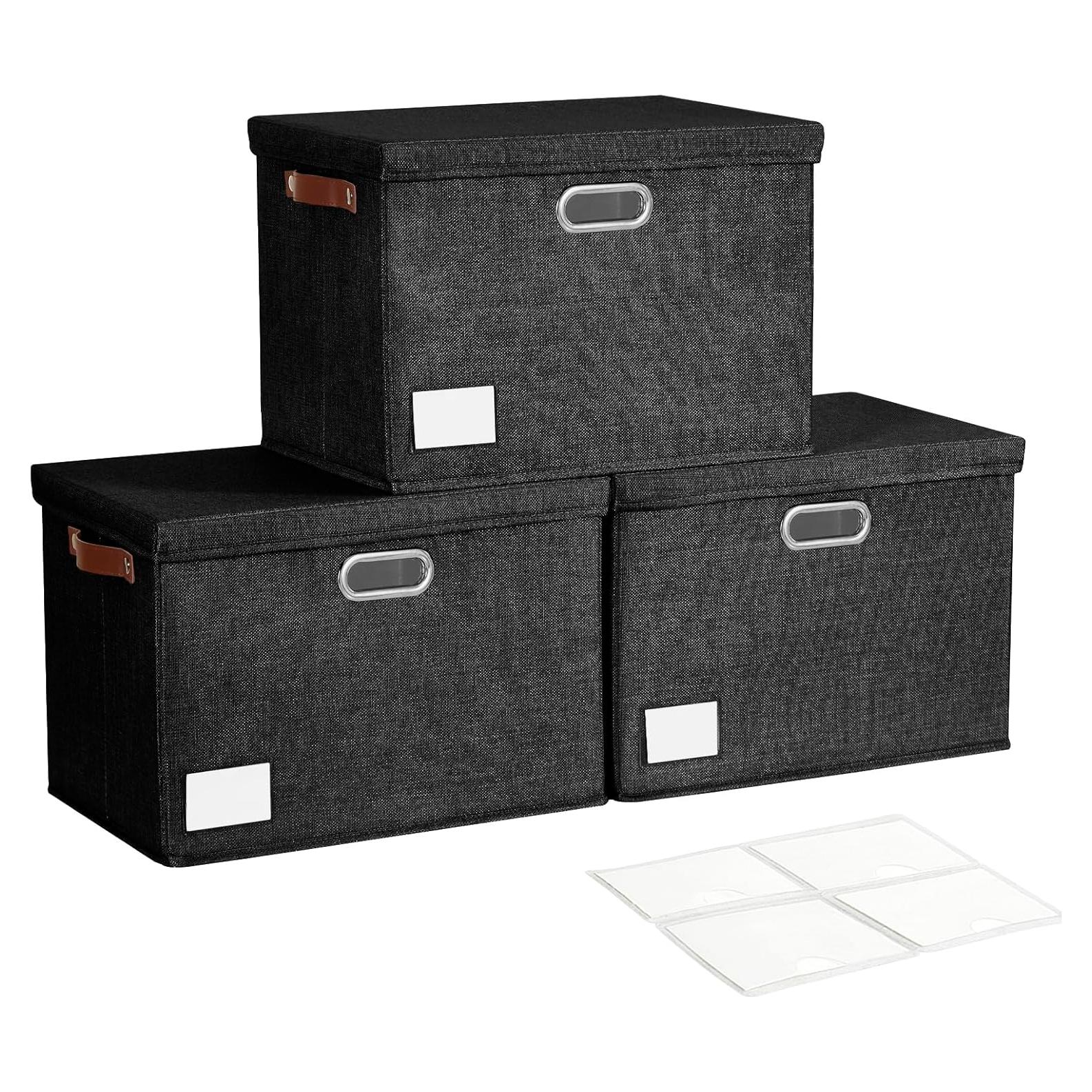 Cajas de Almacenamiento Plegables Roobyl 3 Unidades 44x30x30 cm
