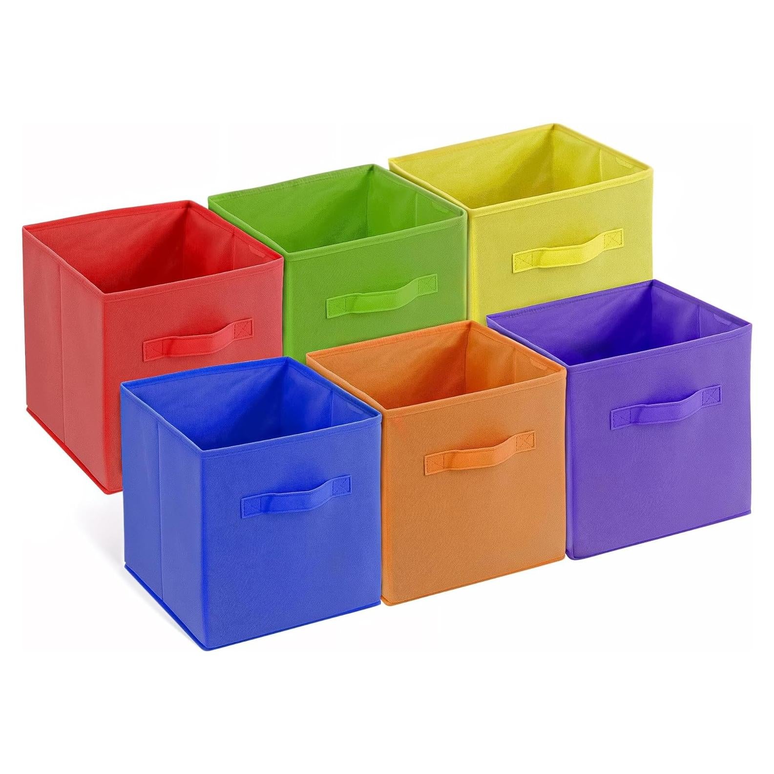 Cubo de Almacenamiento Colorido 4E's Novelty - Paquete de 6, 27.9 cm
