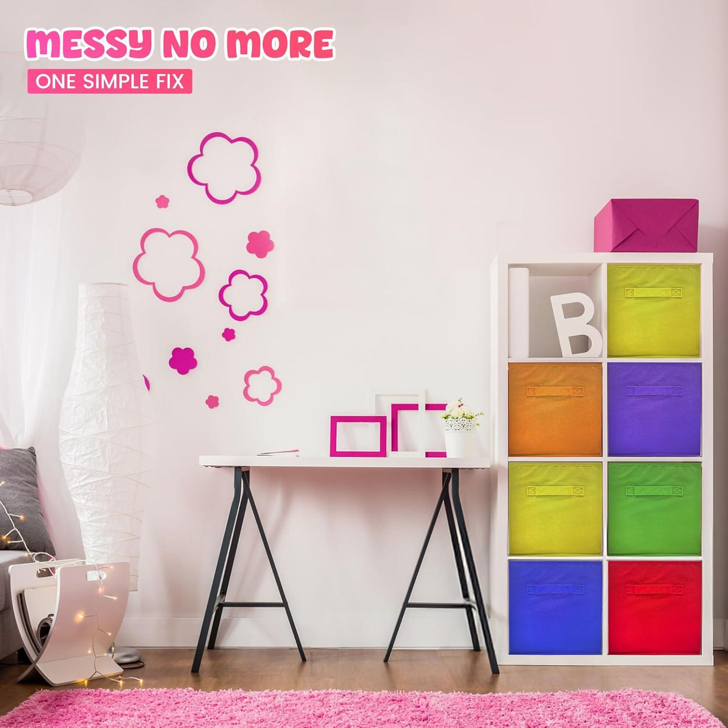 Cubo de Almacenamiento Colorido 4E's Novelty - Paquete de 6, 27.9 cm