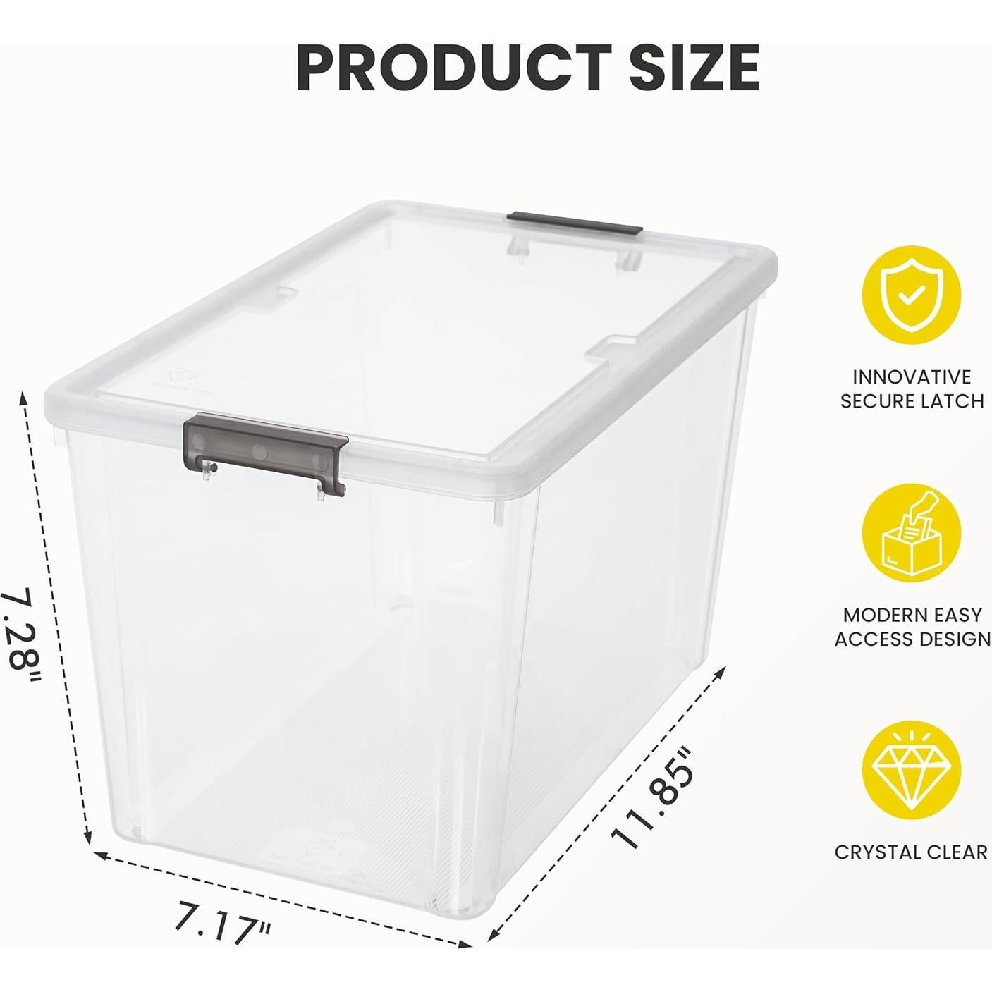 Contenedores de Almacenamiento Citylife 7.8QT 6 Paquetes Plástico