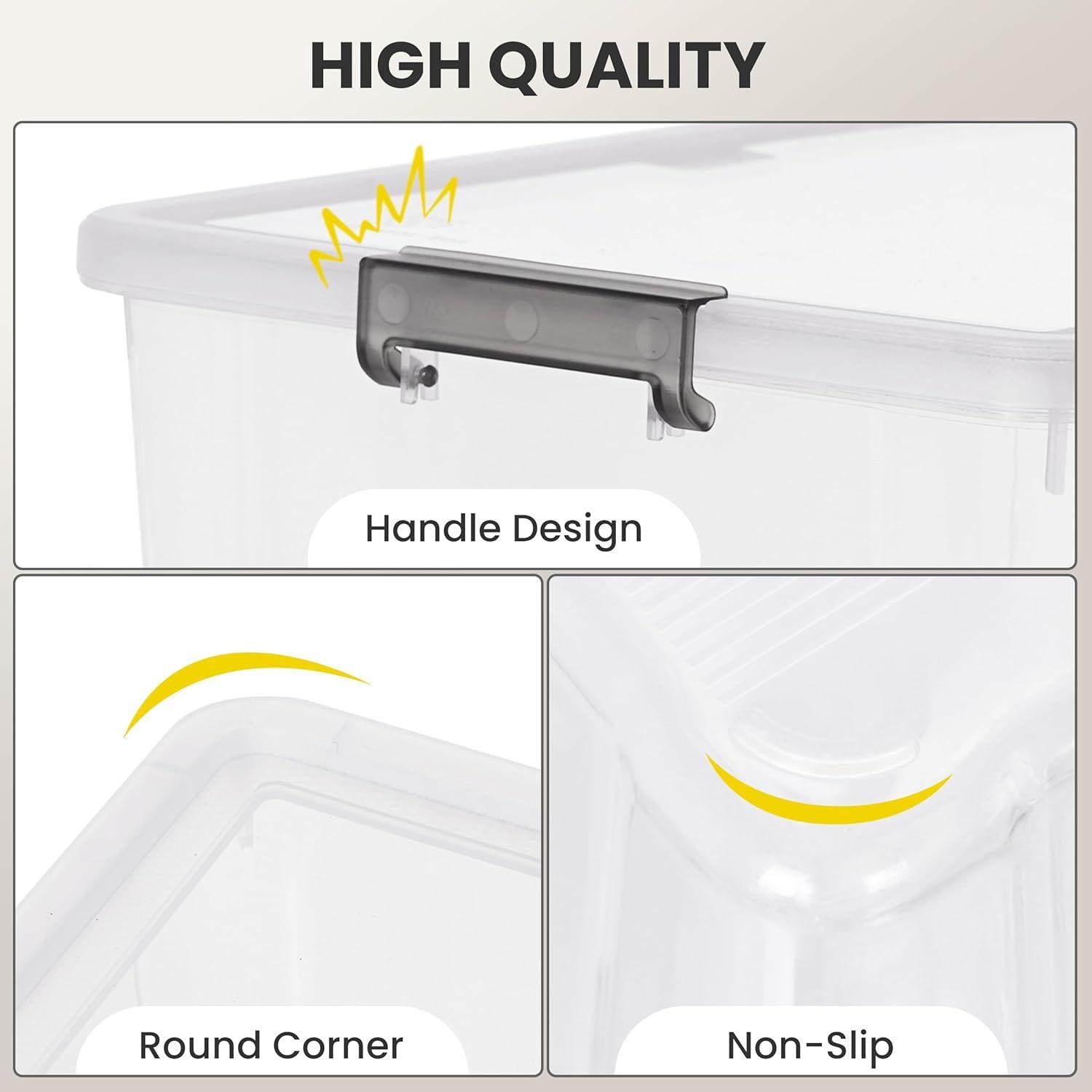 Contenedores de Almacenamiento Citylife 7.8QT 6 Paquetes Plástico