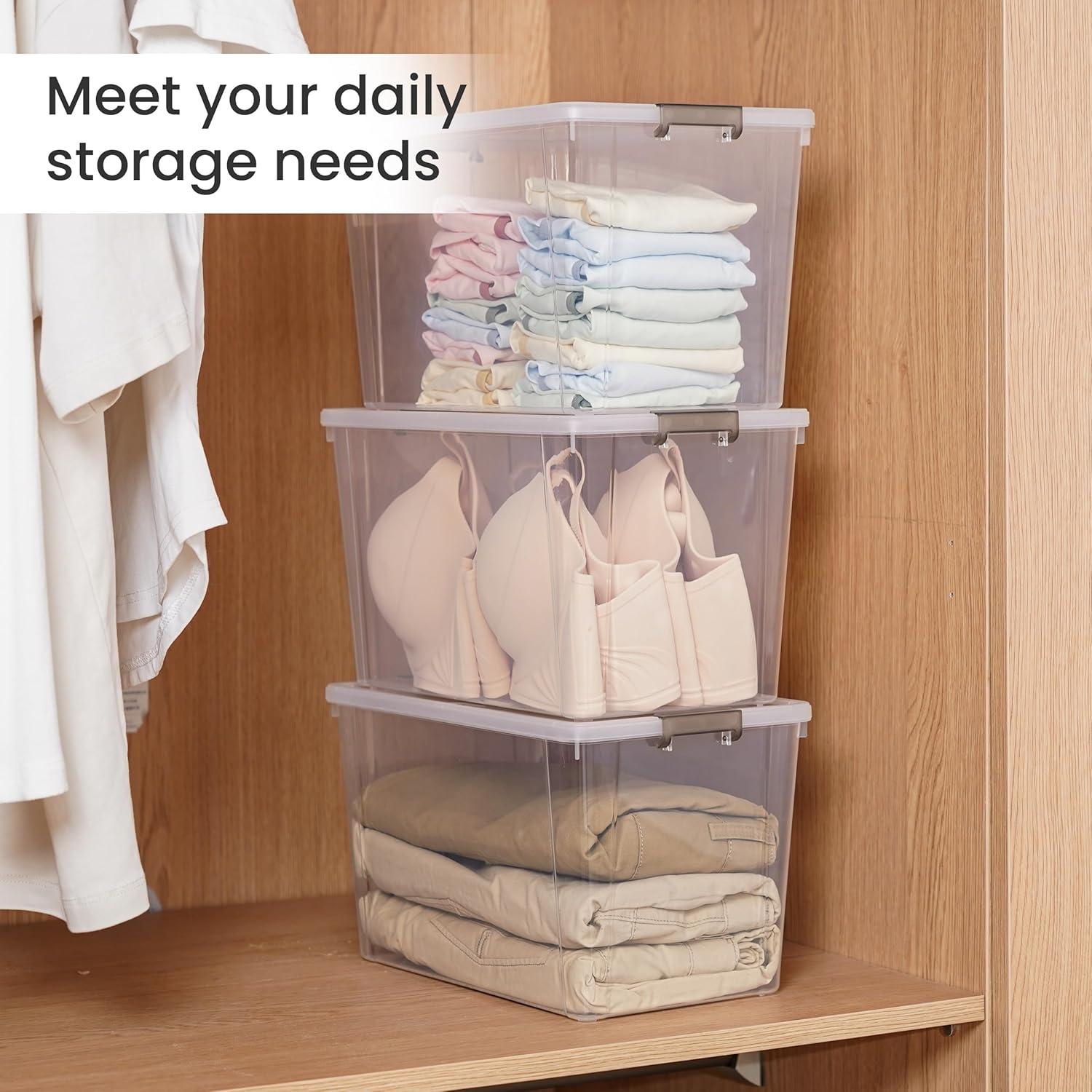 Contenedores de Almacenamiento Citylife 7.8QT 6 Paquetes Plástico