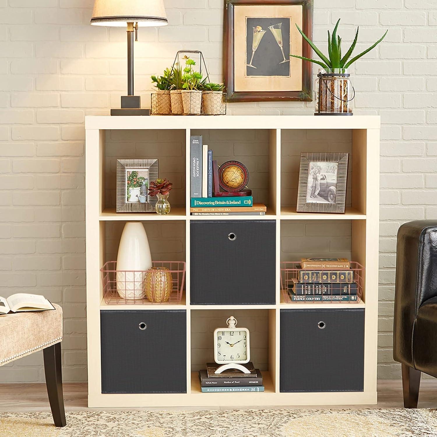 Cestas de Almacenamiento Plegables DABEACT 27.94 cm Gris - Juego de 3