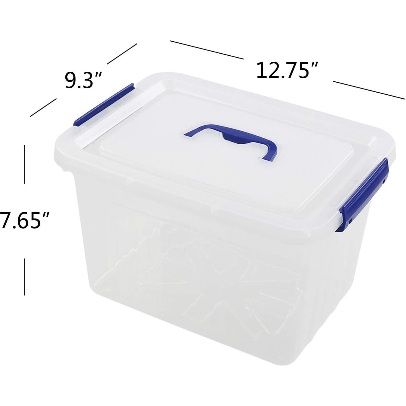Caja de Almacenamiento Wekioger 12 Cuartos con Tapa y Asa