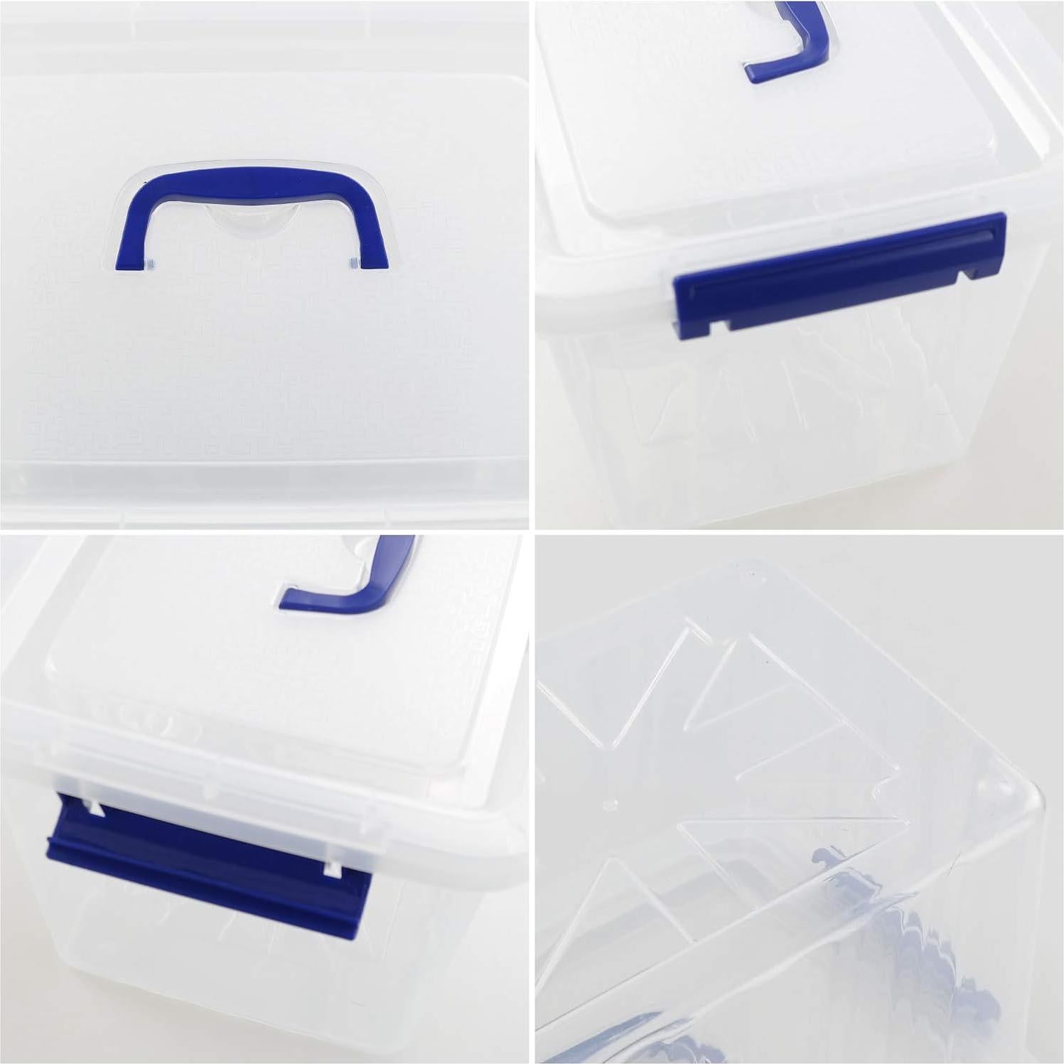 Caja de Almacenamiento Wekioger 12 Cuartos con Tapa y Asa