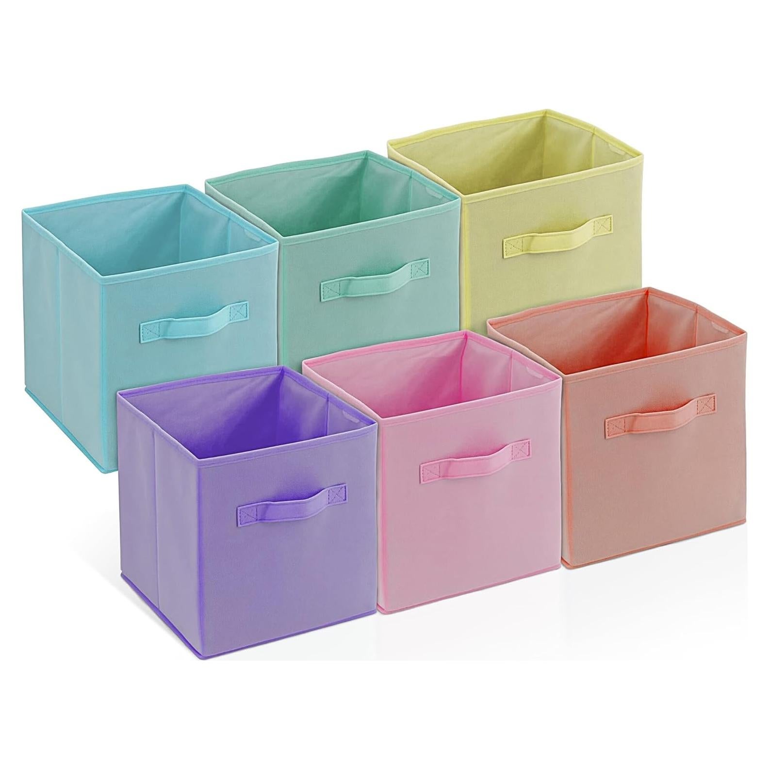 Paquete de 6 Cubos de Almacenamiento Plegables 4E's Novelty 27.9 cm