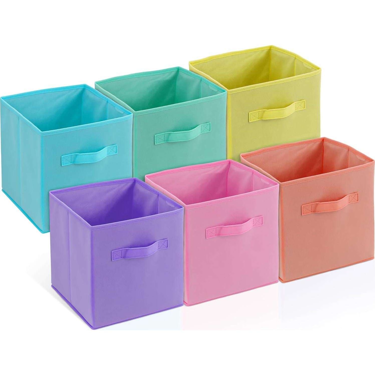 Paquete de 6 Cubos de Almacenamiento Plegables 4E's Novelty 27.9 cm