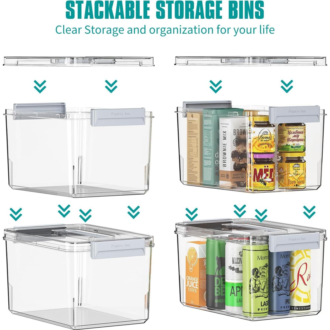 Contenedores de Almacenamiento Plástico MAGDESIGNER 4.5QT y 8.5QT