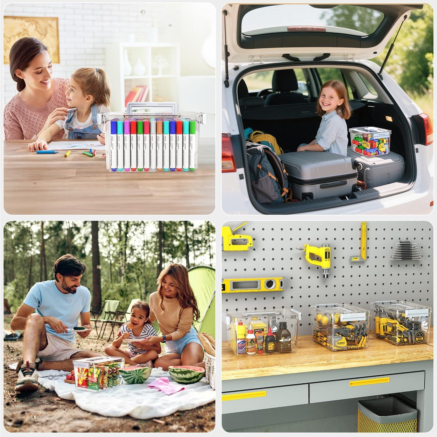 Contenedores de Almacenamiento Plástico MAGDESIGNER 4.5QT y 8.5QT