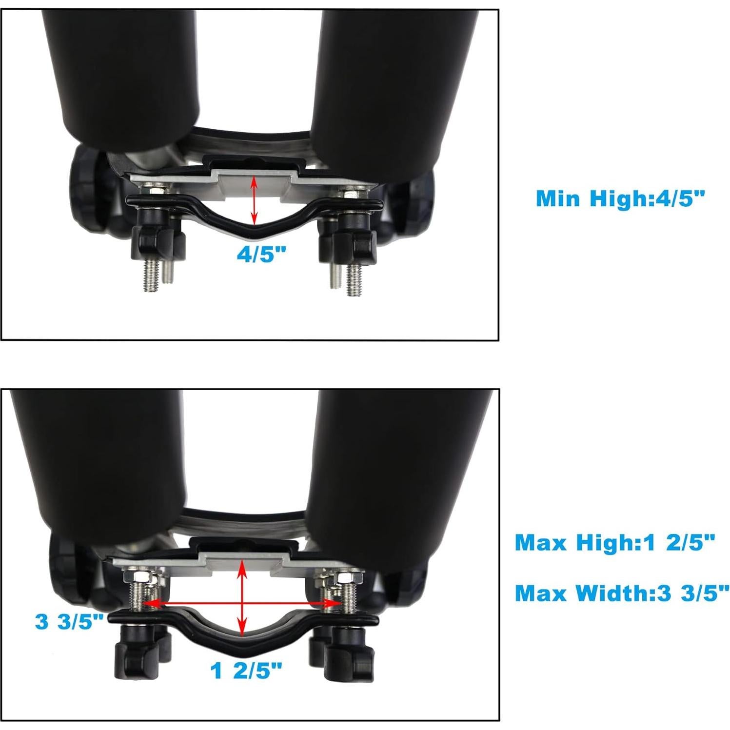 Soporte Plegable para Kayak YUANSHI, Aluminio, 165 lbs, Techo