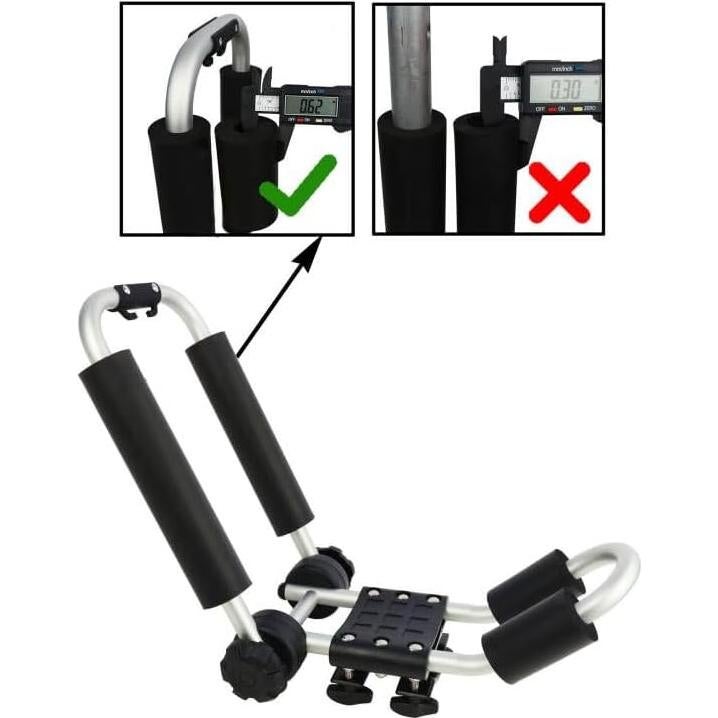 Soporte Plegable para Kayak YUANSHI, Aluminio, 165 lbs, Techo