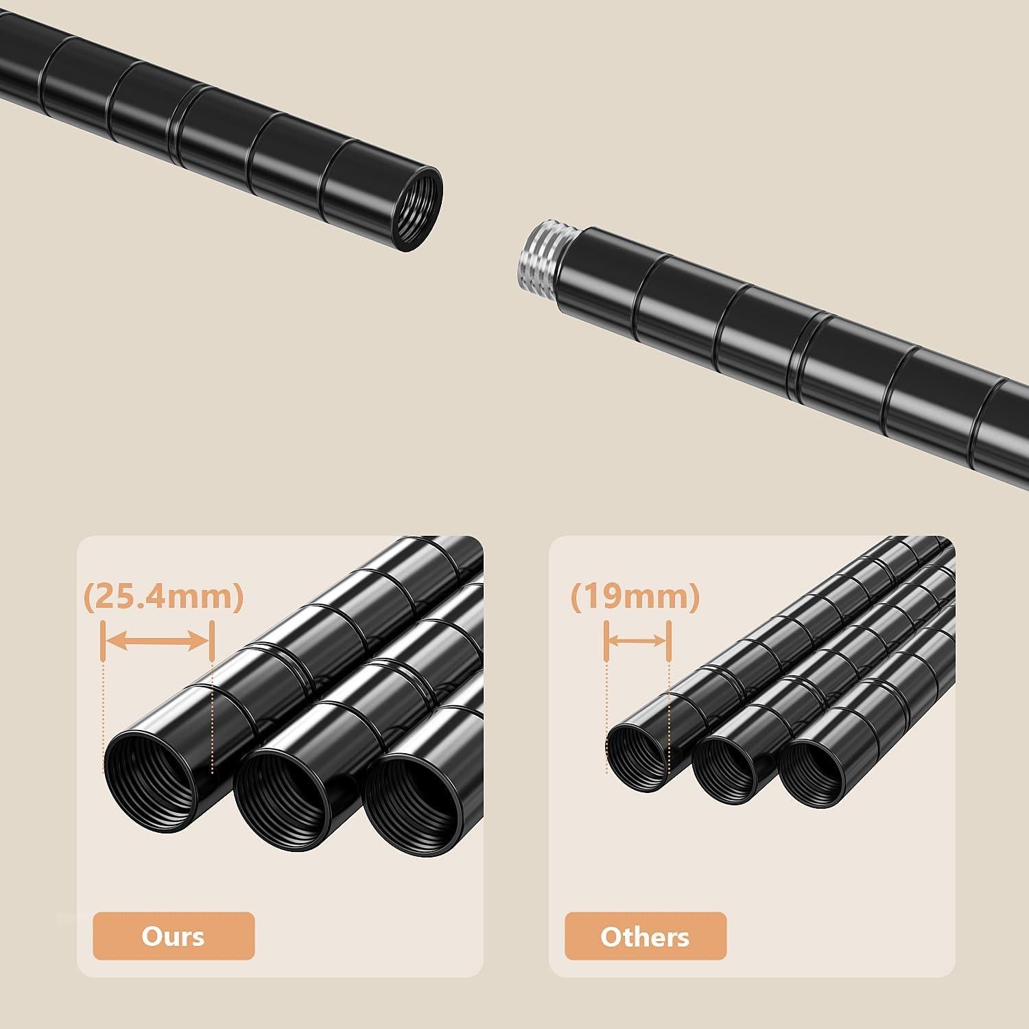 Carro de Ropa Rodante M MZG 3 Niveles Ajustable Negro 476 kg