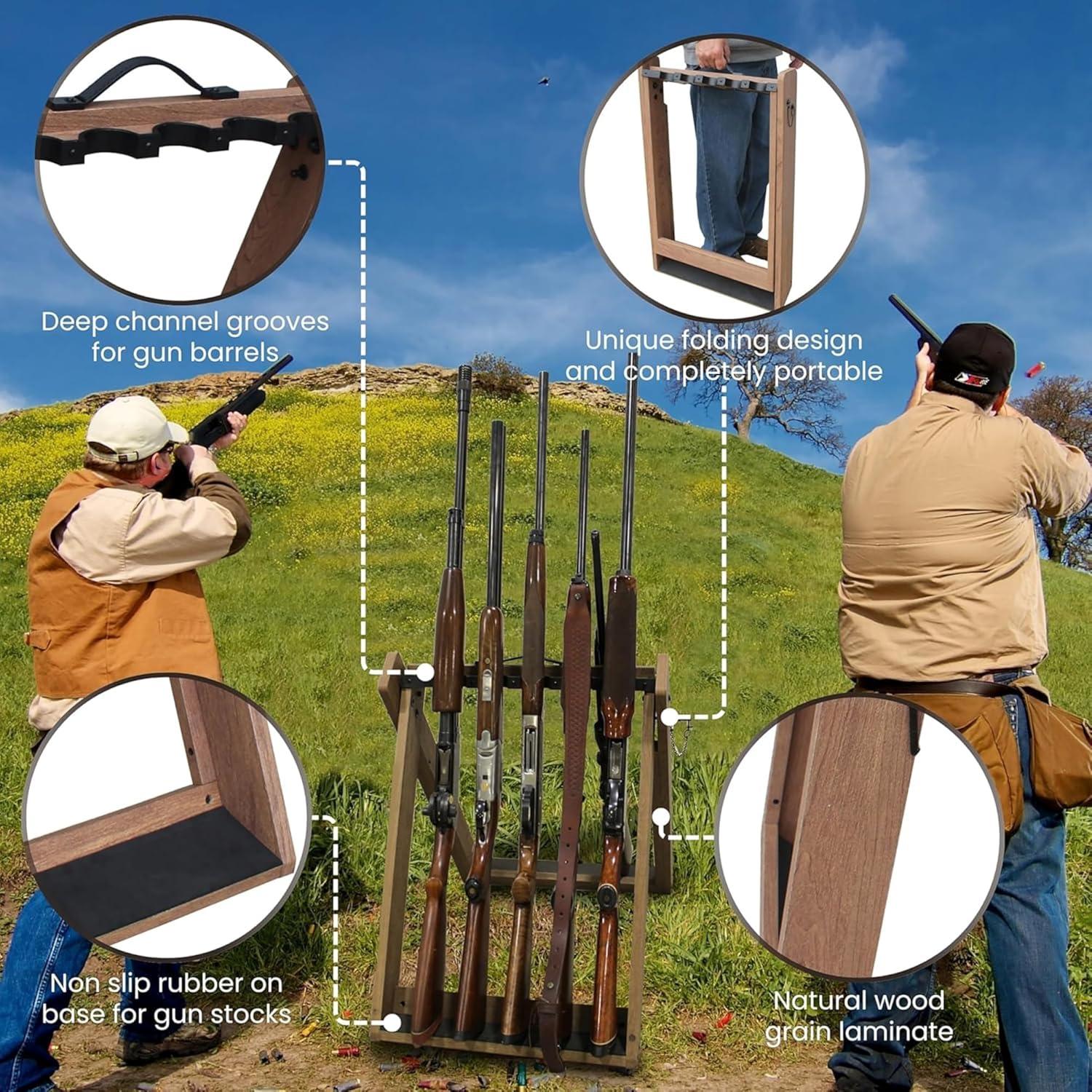 Estante Plegable para 10 Armas Rush Creek Creations 53 cm