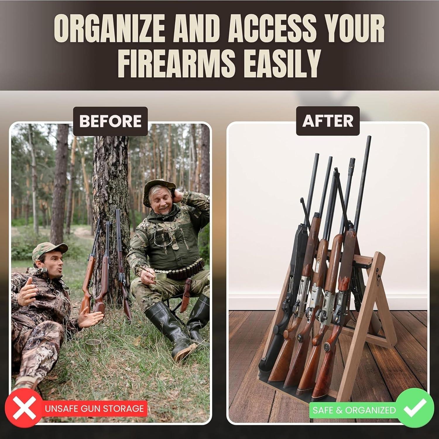 Estante Plegable para 10 Armas Rush Creek Creations 53 cm