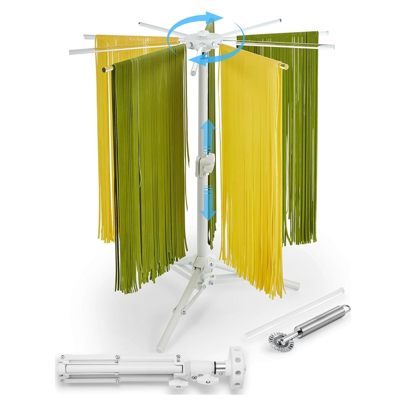 Soporte para Secar Pasta MUMSUNG Plegable 360° Ajustable 10 Varillas