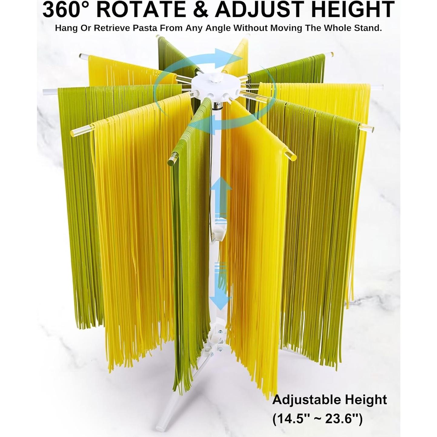 Soporte para Secar Pasta MUMSUNG Plegable 360° Ajustable 10 Varillas