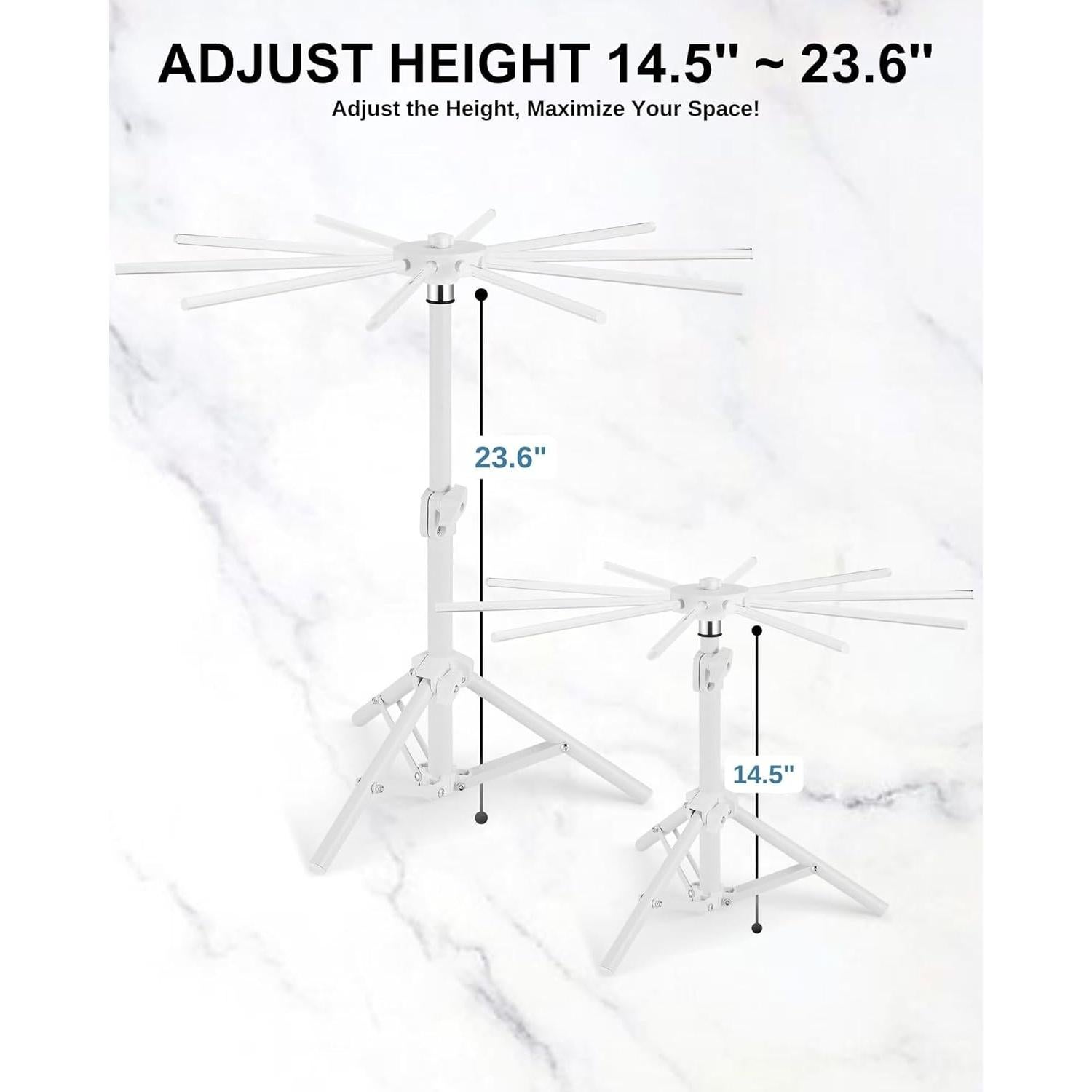 Soporte para Secar Pasta MUMSUNG Plegable 360° Ajustable 10 Varillas