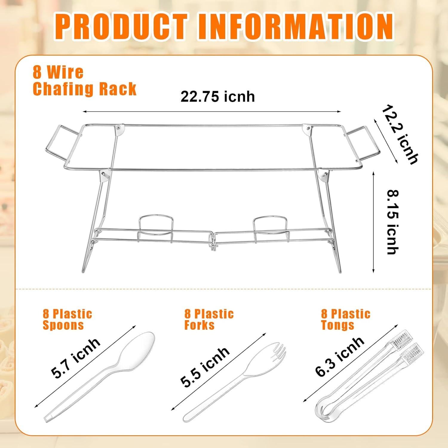 Soporte de Buffet Plegable Geosar 32 Piezas Plata