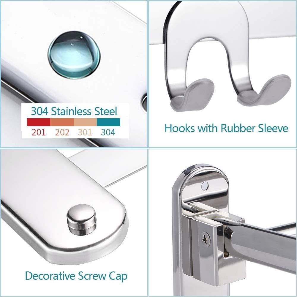 Soporte Plegable para Toallas HOONEX Acero Inoxidable 61 cm