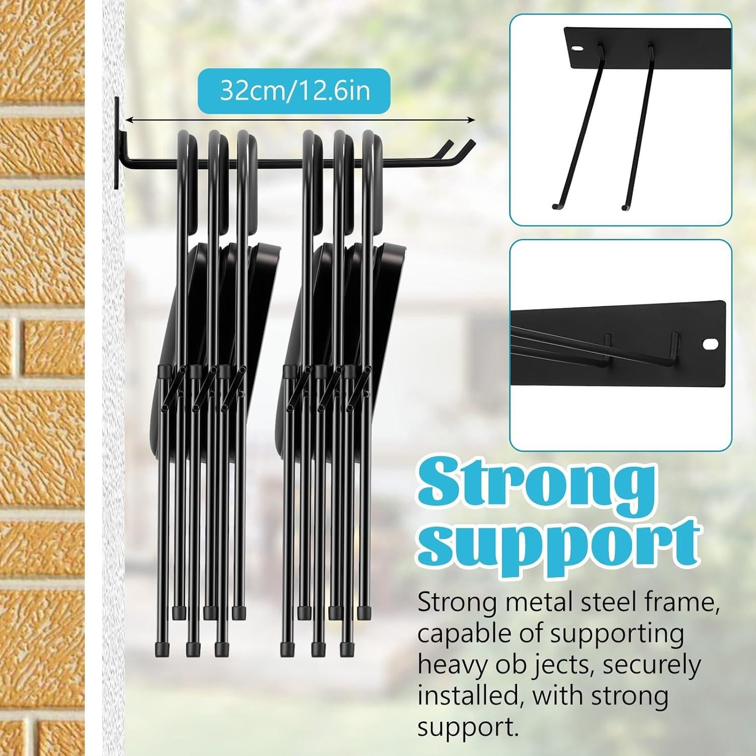 Estante de Almacenamiento para Sillas Plegables Mekueeex - 120 kg