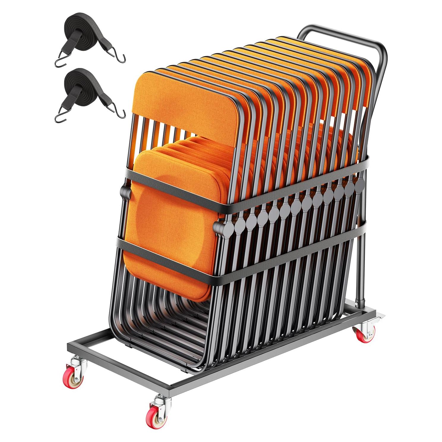 Carro para Sillas Plegables VEVOR, Capacidad 136 kg, Vertical