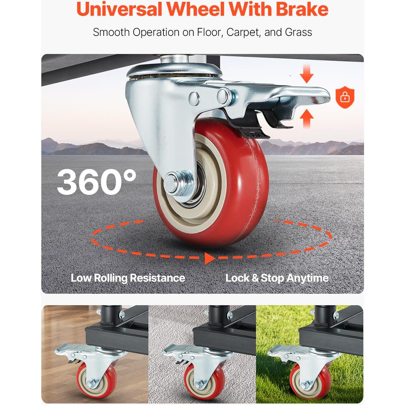 Carro para Sillas Plegables VEVOR, Capacidad 136 kg, Vertical