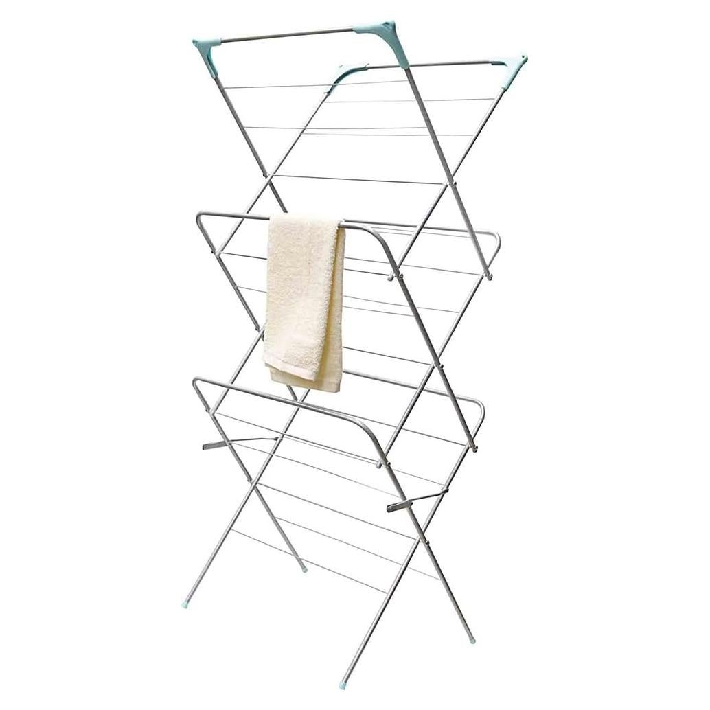 Soporte de Ropa Portátil Home Basics 3 Niveles 18 Varillas