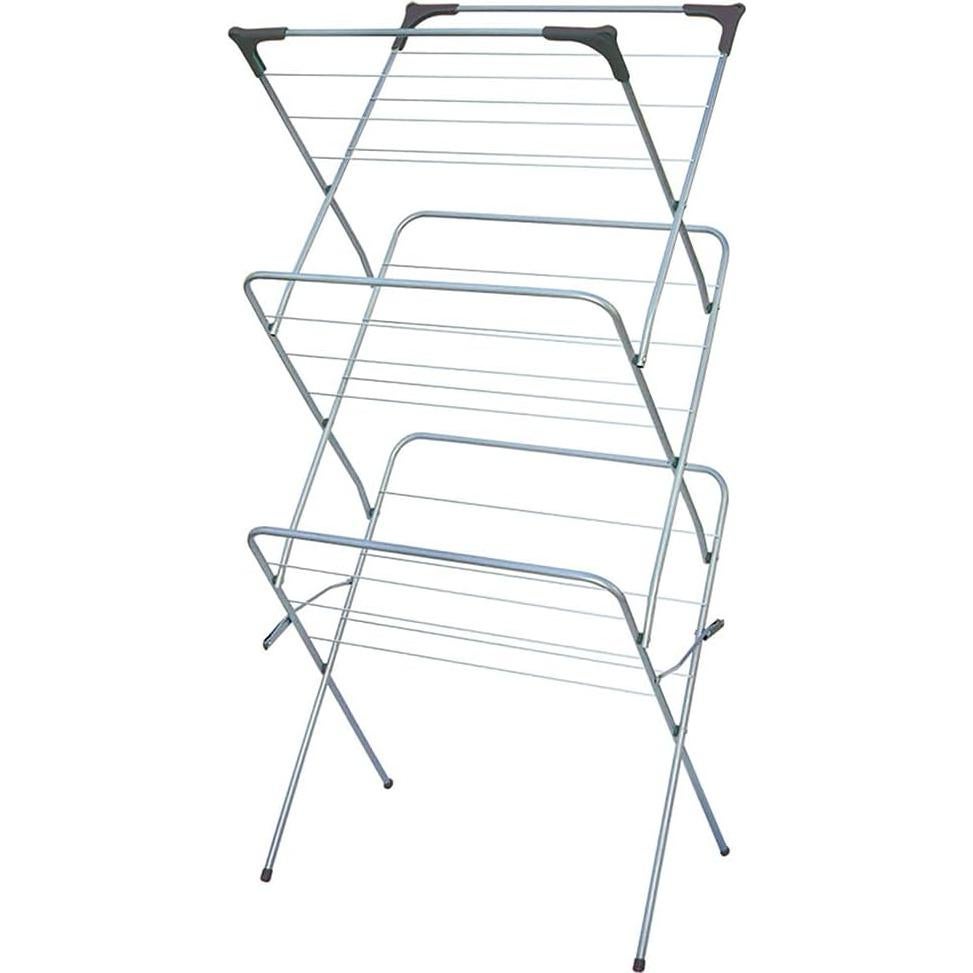 Soporte de Ropa Portátil Home Basics 3 Niveles 18 Varillas