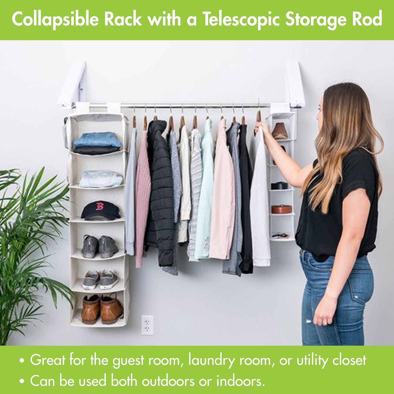 Estante Plegable QuikCLOSET para Secar Ropa - 152.4 cm