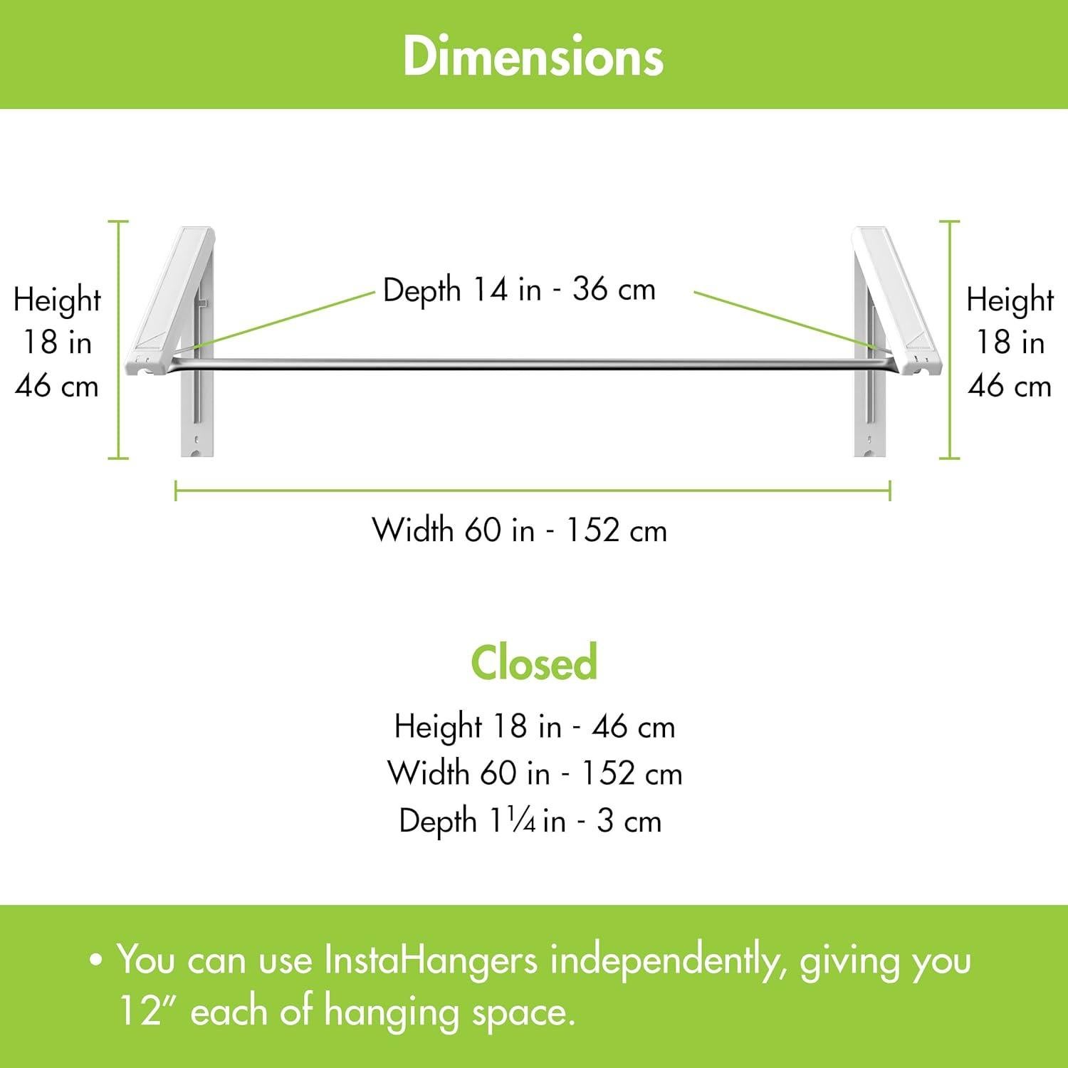 Estante Plegable QuikCLOSET para Secar Ropa - 152.4 cm