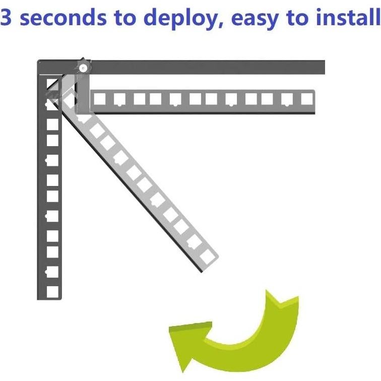 Estante Vertical 4U Mofangtech de Acero Laminado para Rack