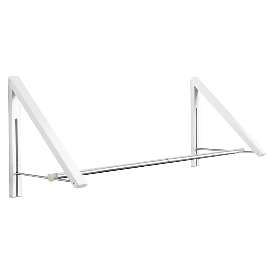 Perchero Plegable de Pared Anjuer Blanco para Lavandería