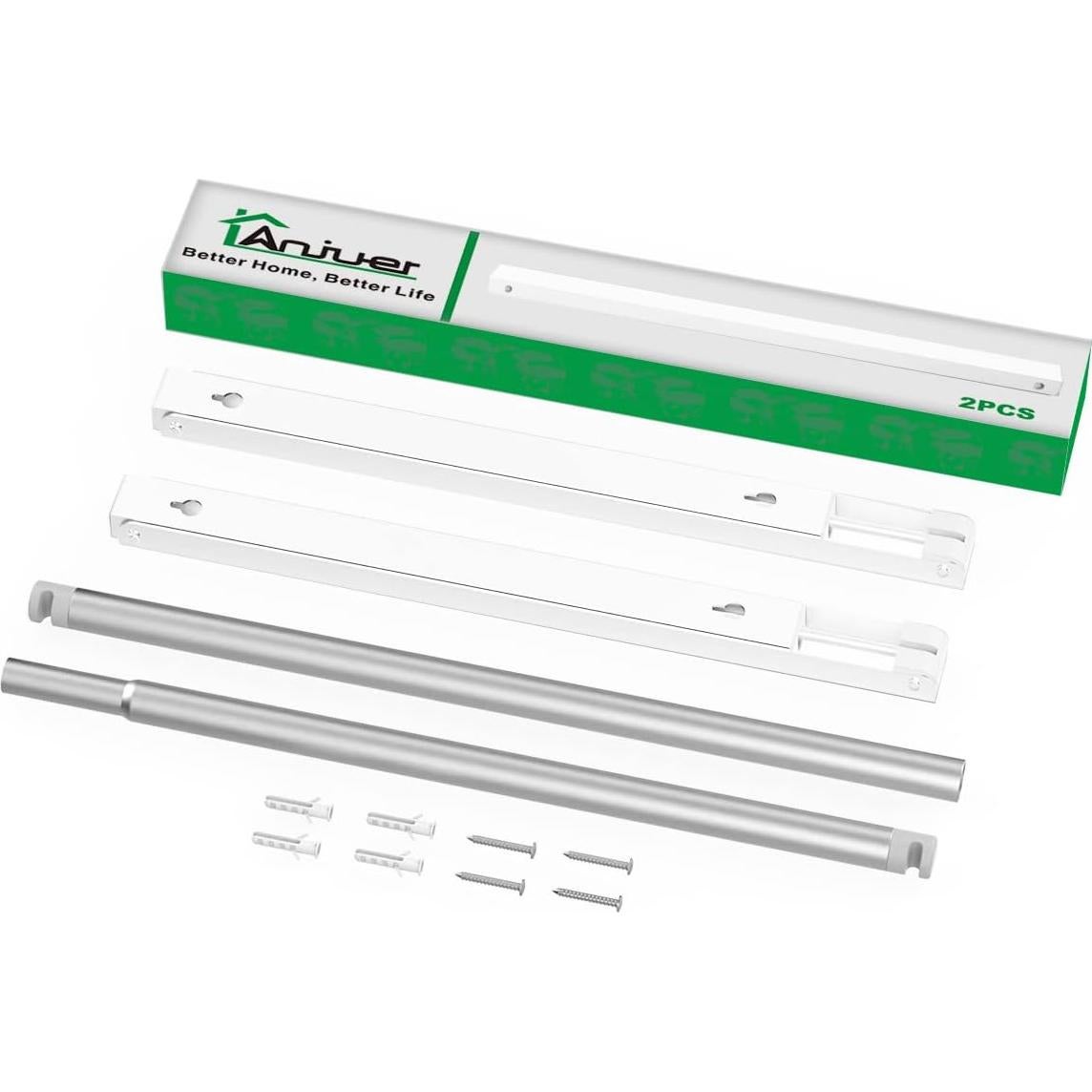 Perchero Plegable de Pared Anjuer Blanco para Lavandería