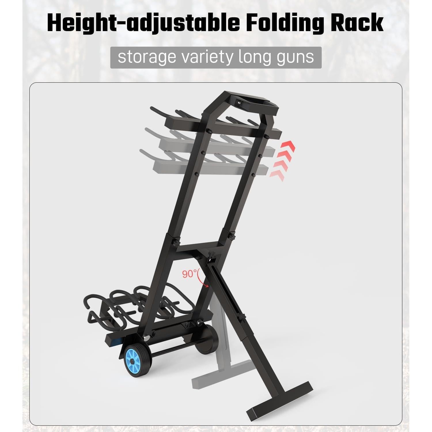 Soporte para Armas Plegable Nonkky TD-SSK con Ruedas