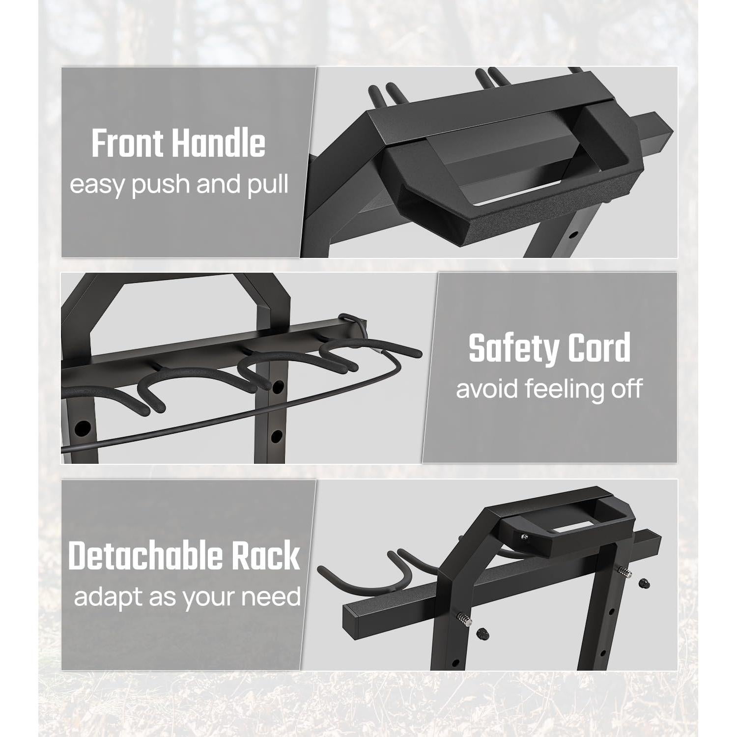 Soporte para Armas Plegable Nonkky TD-SSK con Ruedas