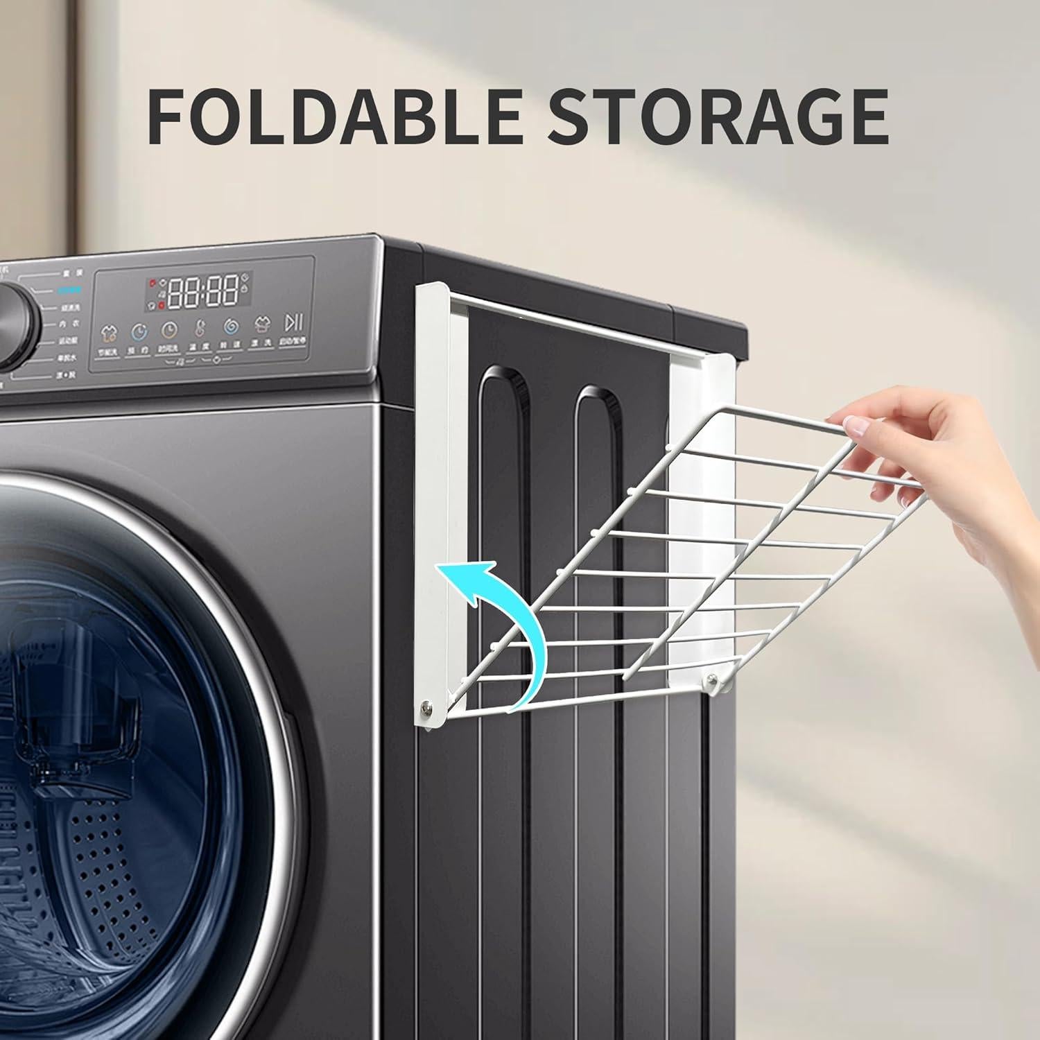 Estante Plegable Magnético LEQ para Secar Ropa - 10.16x25.4 cm