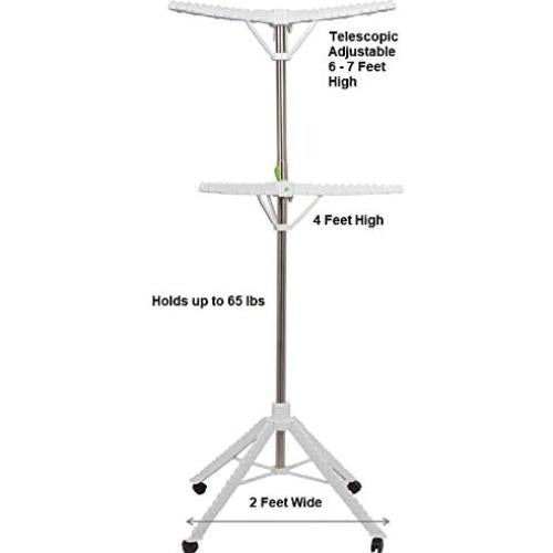 Soporte de Secado Plegable Go2 - Acero Inoxidable 2 Niveles
