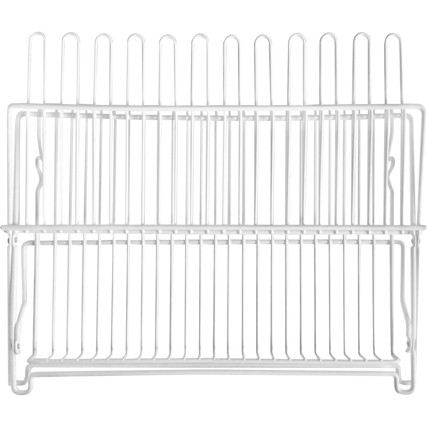 Estante Plegable para Platos Mejor Utensilios 23 Platos Blanco