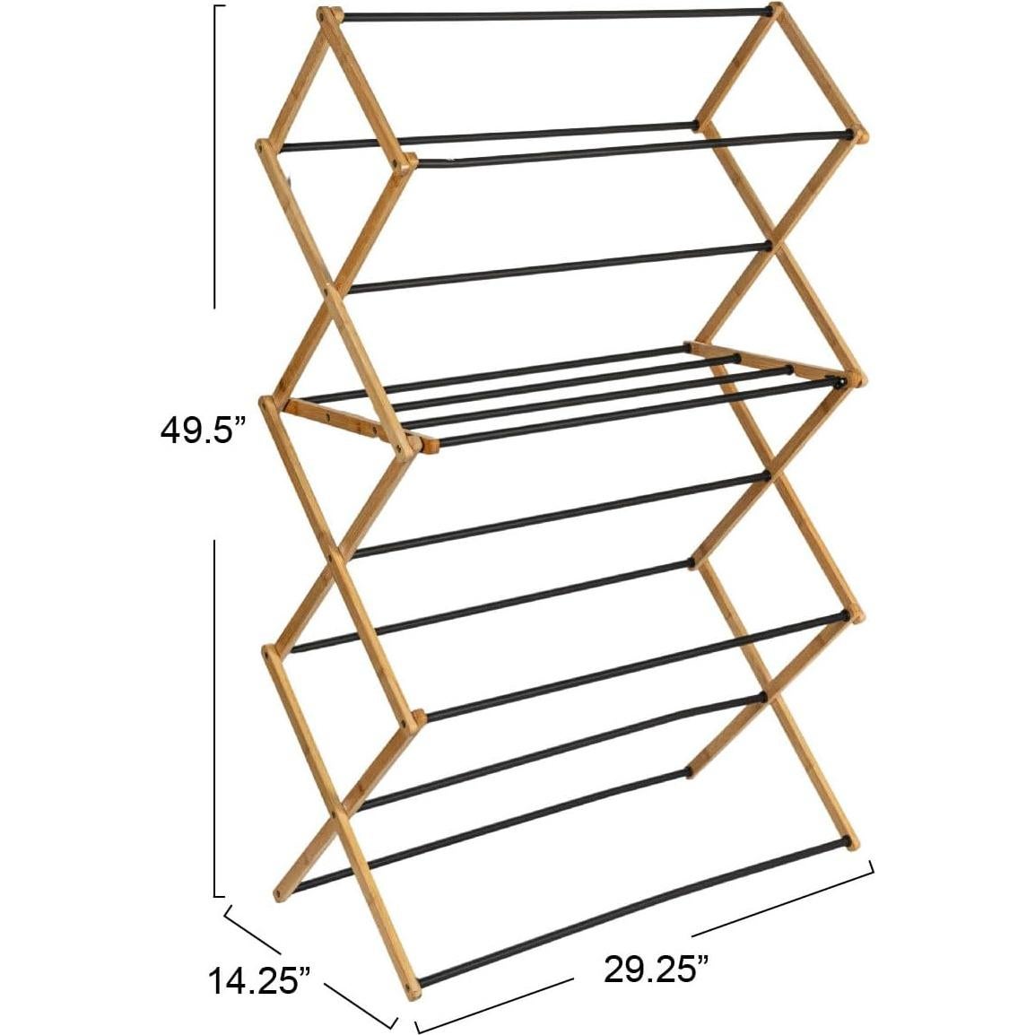 Soporte Plegable para Secar Ropa Household Essentials 14 Varillas