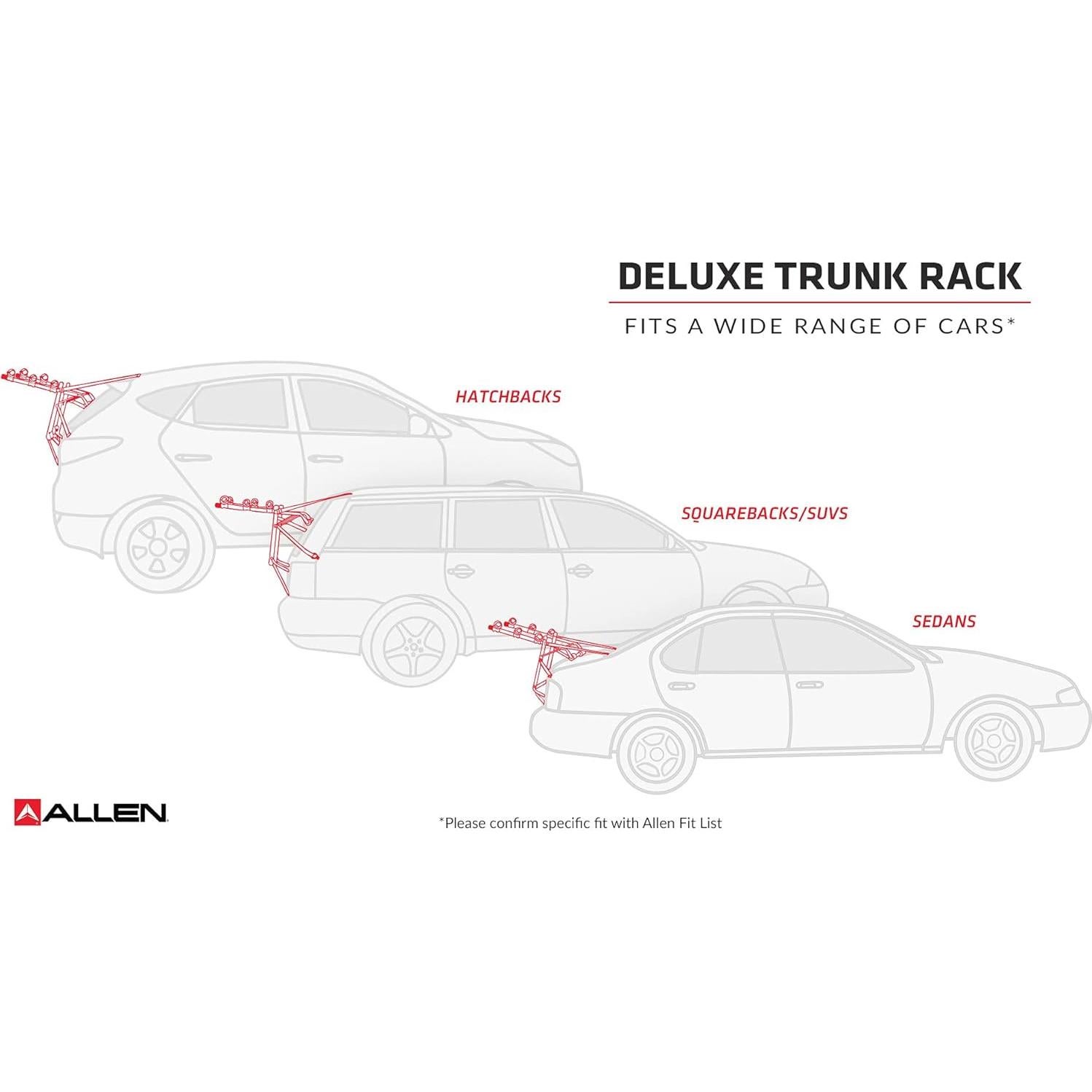 Soporte de Maletero para 2 Bicicletas Allen 102DN-R Negro