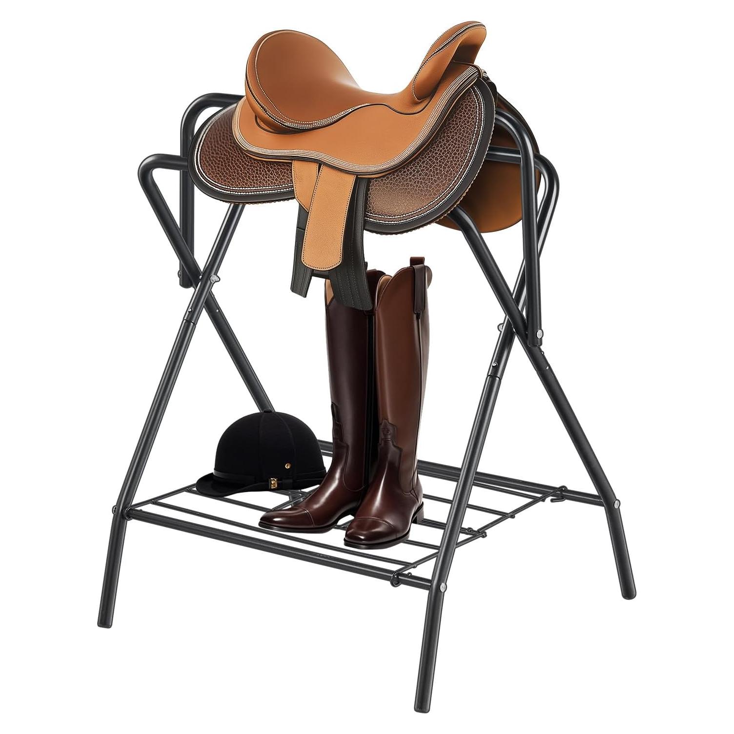 Soporte de Silla Plegable VEVOR T28 para Caballo 67x57 cm