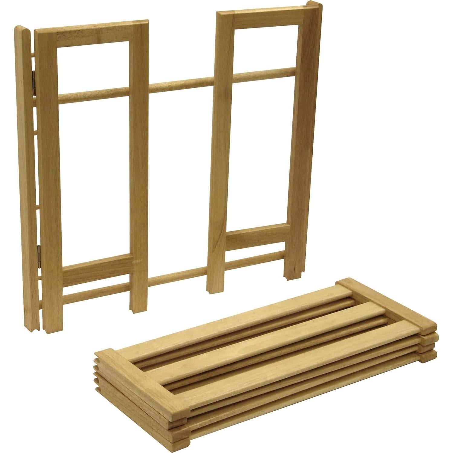 Estante para Zapatos Plegable Winsome Wood 4 Niveles Natural