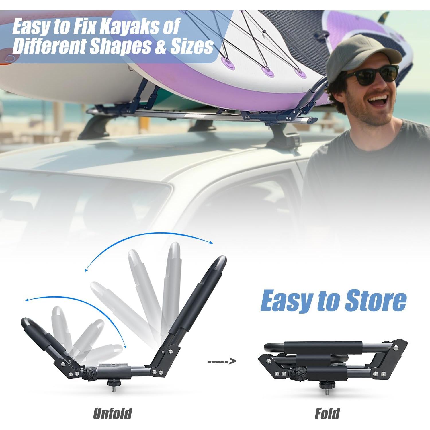 Soporte de Techo Plegable SUDOO para 2 Kayaks Universal