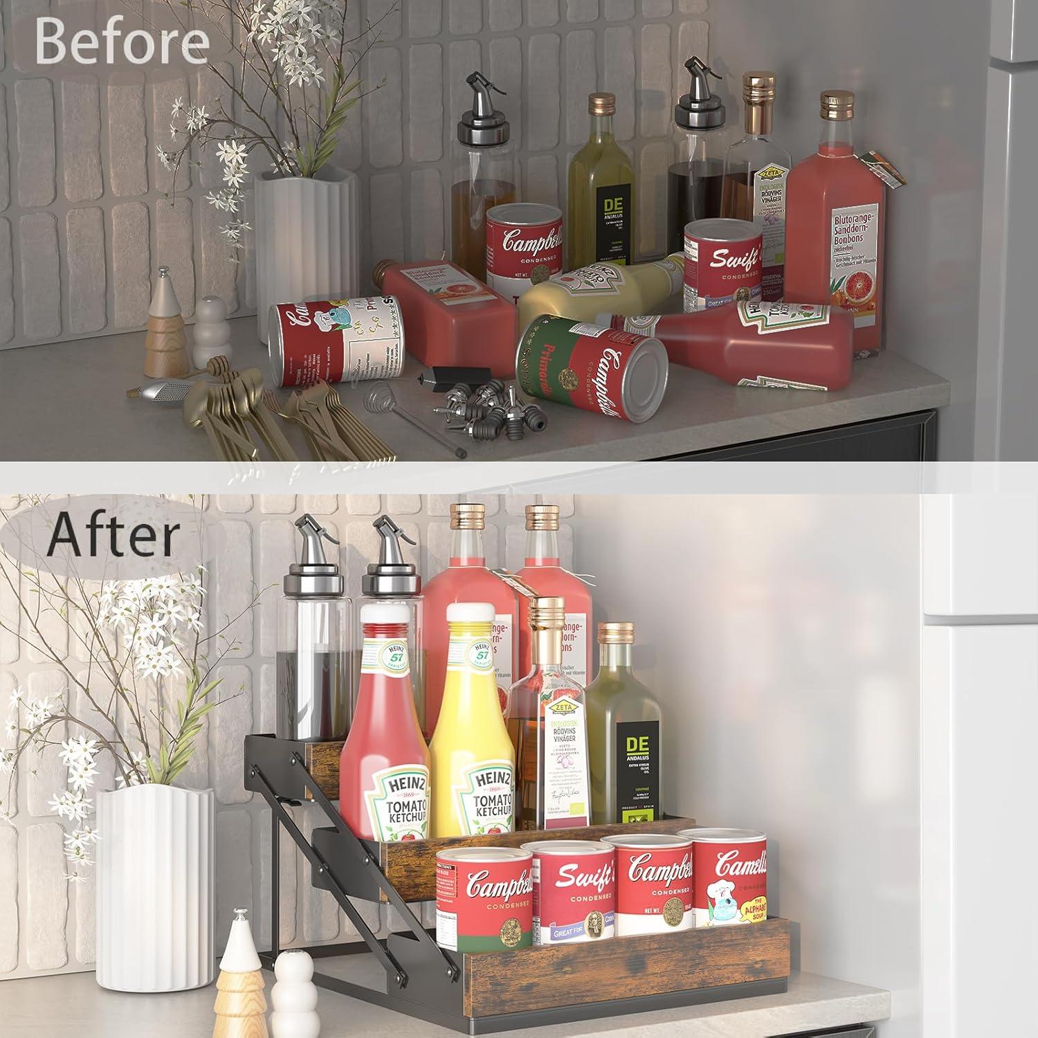 Organizador de Especias Plegable KOKSTOP 3 Niveles Negro