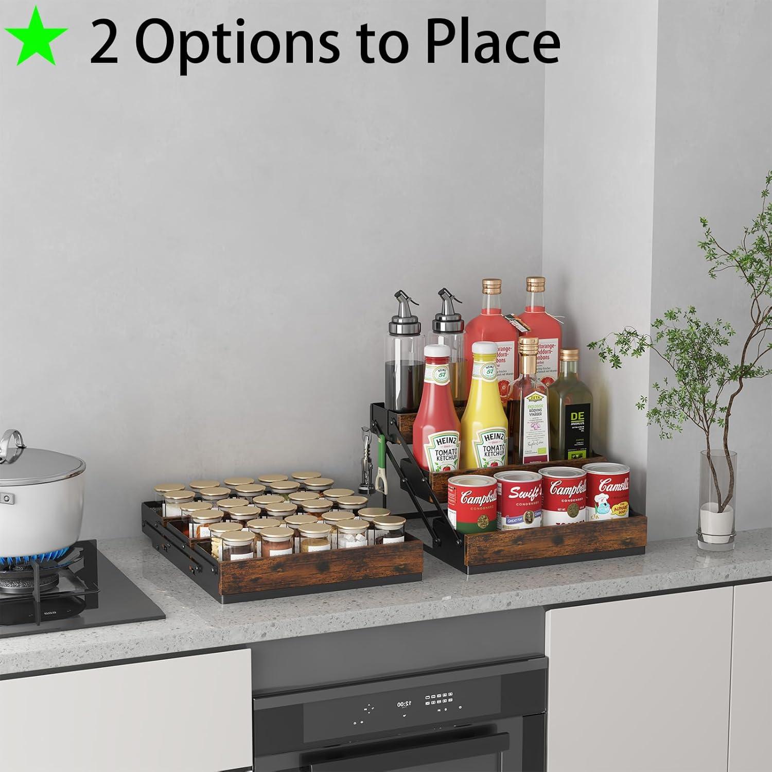 Organizador de Especias Plegable KOKSTOP 3 Niveles Negro