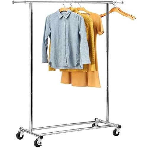 Soporte de Ropa Plegable DRM, Acero Cromado, 113 kg