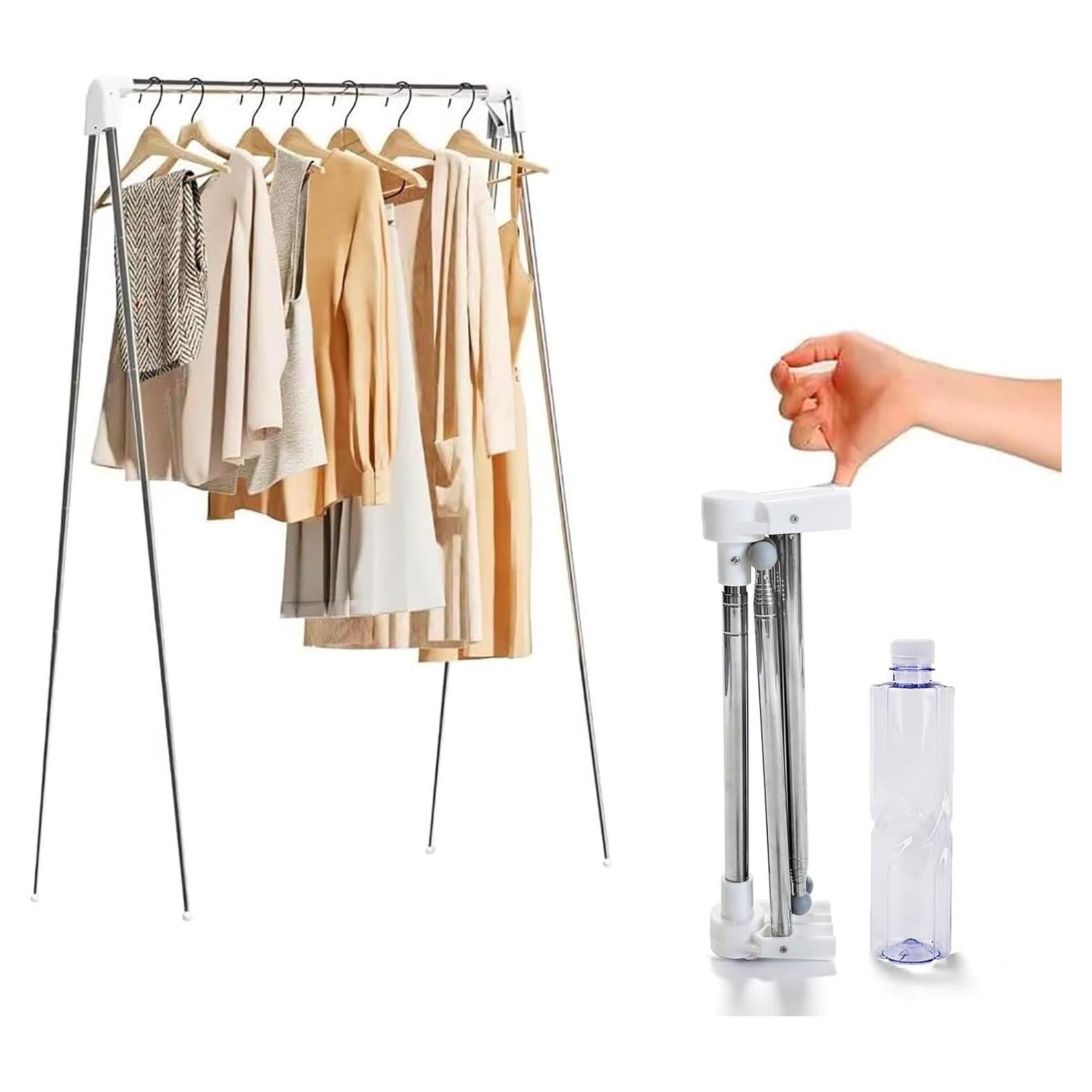 Perchero de Viaje Plegable Heekaby 134.62 cm Ligero y Portátil