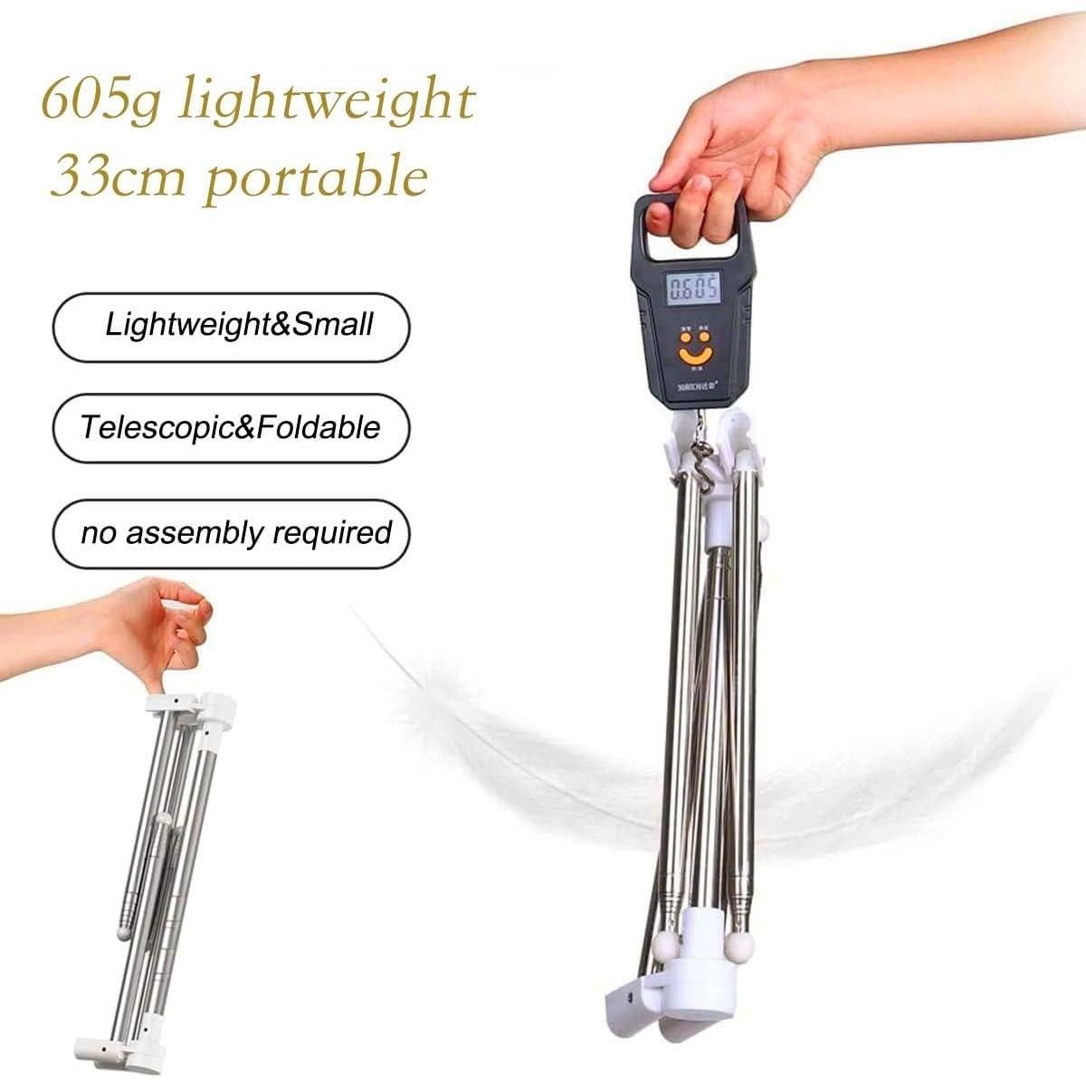 Perchero de Viaje Plegable Heekaby 134.62 cm Ligero y Portátil