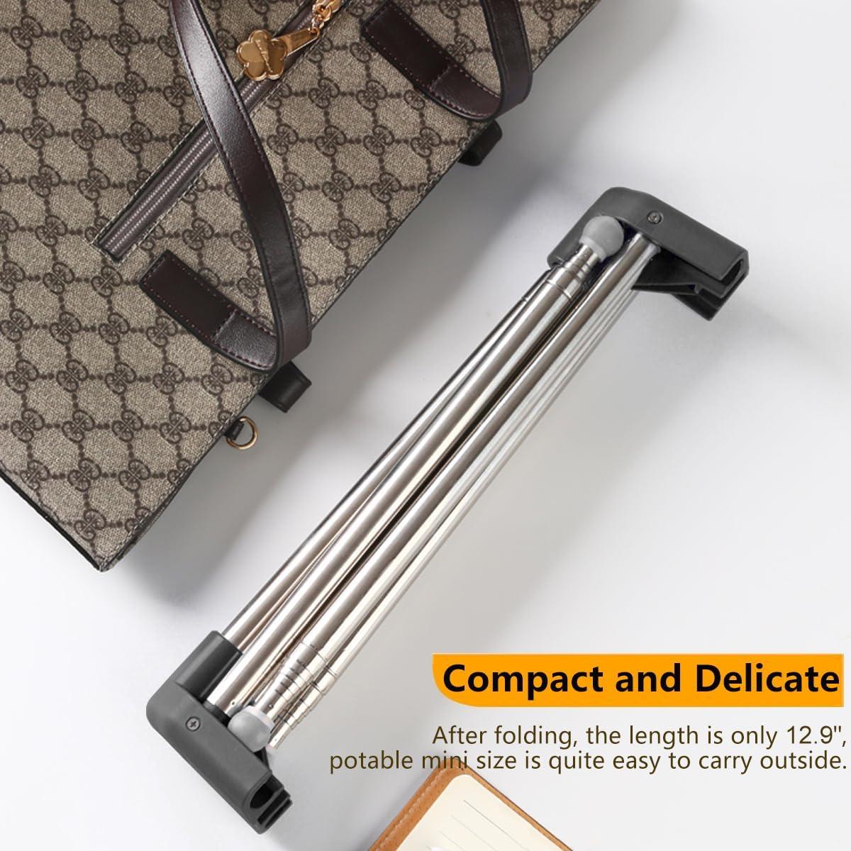 Perchero portátil ANLEBUY colapsable negro con 3 perchas